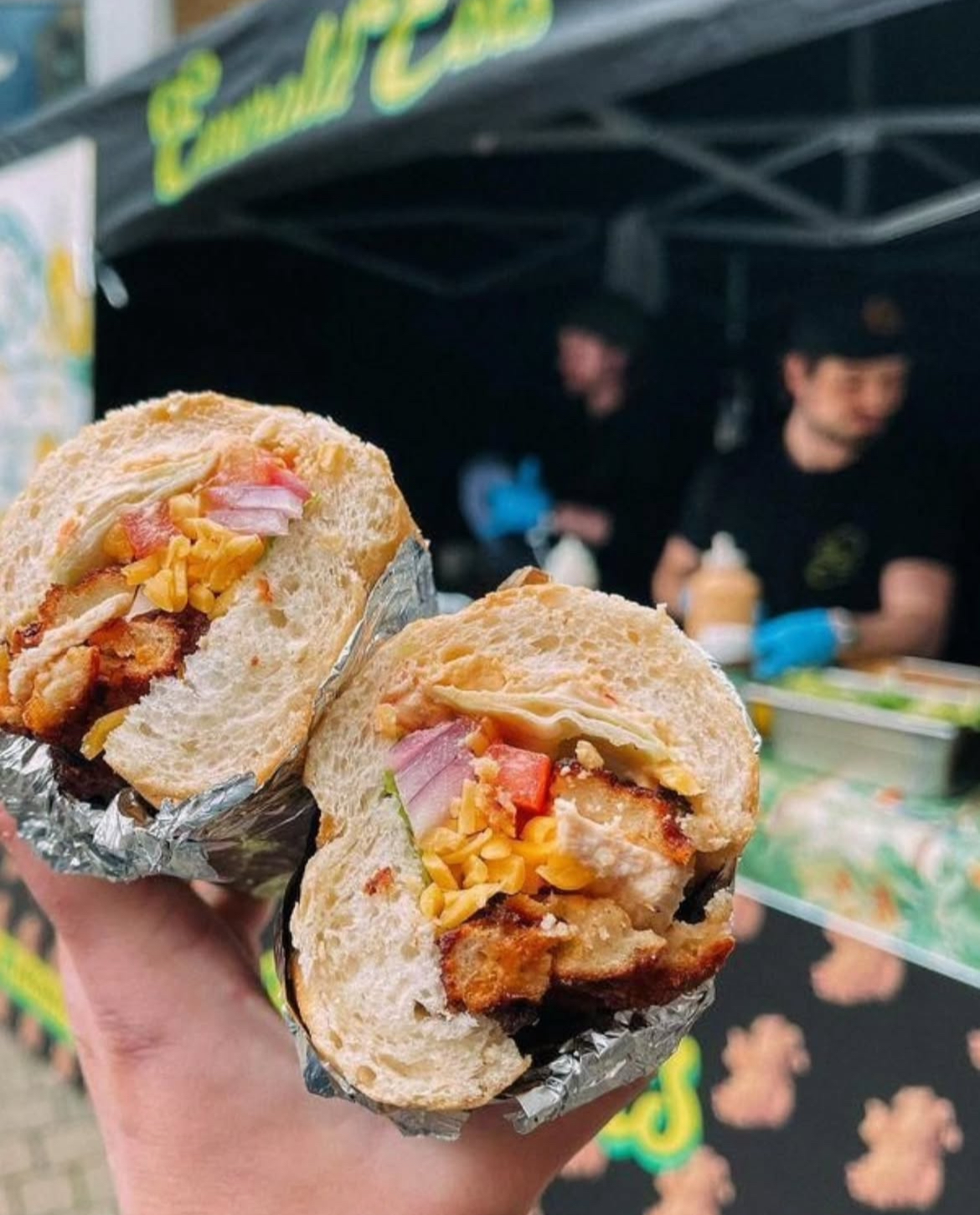Emerald Eats chicken fillet roll on parchment